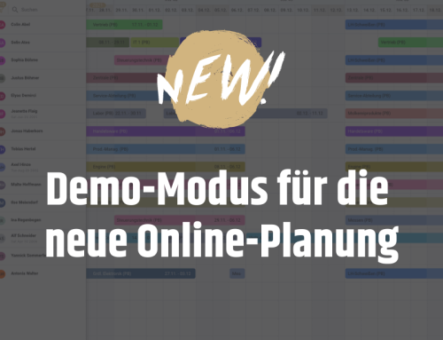 Demomodus der neuen Online-Planung